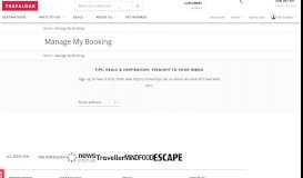 
							         Manage My Booking | Trafalgar AU								  
							    