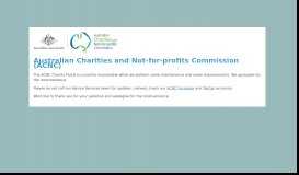 
							         Manage my charity | Australian Charities and Not-for-profits ... - ACNC								  
							    