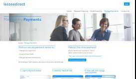 
							         Manage Payments - Lesseedirect								  
							    