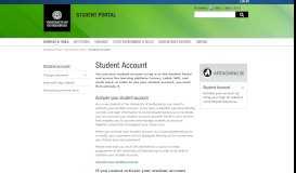 
							         Manage student account – Student Portal								  
							    