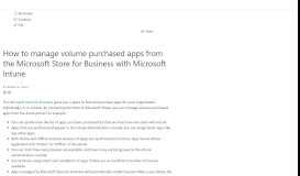 
							         Manage VPP apps from Microsoft Store for Business - Microsoft Intune ...								  
							    