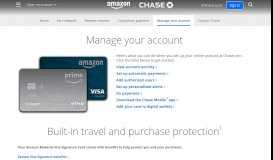 
							         Manage Your Account | Amazon Rewards Card | Chase.com								  
							    