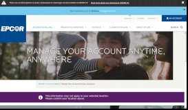 
							         Manage Your Account & Billing Online | EPCOR								  
							    