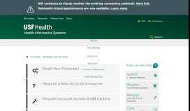 
							         Manage Your Account | USF Health								  
							    
