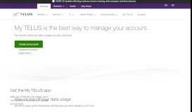 
							         Manage your account with My TELUS | TELUS								  
							    