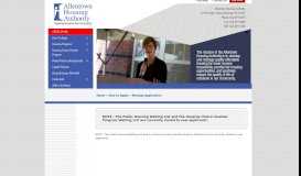 
							         Manage Your Application - Allentown Housing Authority - Allentown ...								  
							    