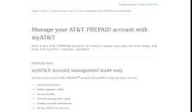 
							         Manage Your AT&T PREPAID Account With myAT&T ...								  
							    