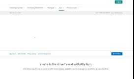 
							         Manage Your Auto Account | Make a Vehicle Payment | Ally								  
							    