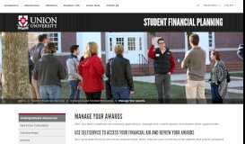 
							         Manage Your Awards | Undergraduate Students ... - Union University								  
							    