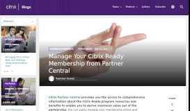 
							         Manage Your Citrix Ready Membership from Partner Central | Citrix ...								  
							    