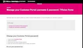 
							         Manage your Customer Portal username & pass... | T-Mobile Support								  
							    