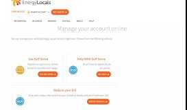 
							         Manage your Energy Locals account online								  
							    