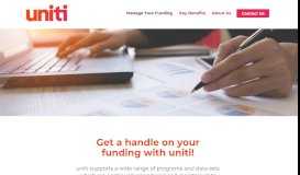 
							         Manage Your Funding - UNITI Software								  
							    