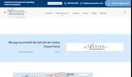 
							         Manage your health this fall with the Azalea Patient Portal								  
							    