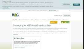 
							         Manage your investments online - M&G Investments								  
							    