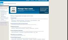 
							         Manage Your Loans - American Education Services								  
							    