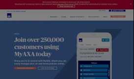 
							         Manage Your Policy Online | Existing Customers | AXA Northern Ireland								  
							    