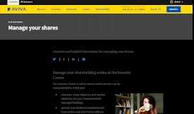 
							         Manage your shares - Aviva plc								  
							    