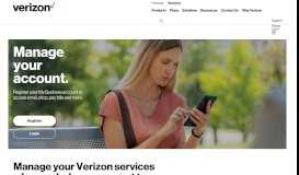 
							         Manage your Verizon My Business Account | Verizon - Verizon Wireless								  
							    