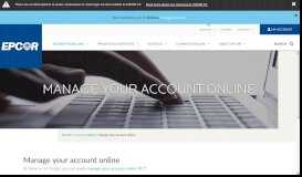 
							         Manage Your Water Account Online | EPCOR USA								  
							    