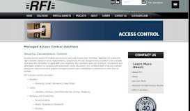 
							         Managed Access Control Solutions | RFI - Security Solutions Provider								  
							    