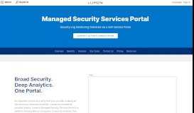 
							         Managed Security Services Portal - Hybrid Cloud and IT Solutions								  
							    