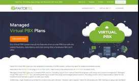 
							         Managed Virtual PBX Plans - FaktorTel								  
							    