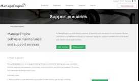 
							         ManageEngine Software Maintenance and Support Services								  
							    