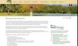 
							         Management Company - Lexington Oaks Community Website								  
							    