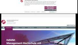 
							         Management Hochschule | HdWM								  
							    