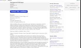 
							         Management Manager resume in Davenport, IA - March 2016								  
							    