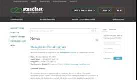 
							         Management Portal Upgrade | Steadfast								  
							    