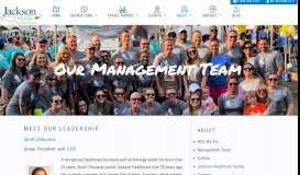 
							         Management Team – Jackson Nurse Professionals								  
							    