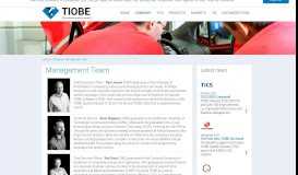 
							         Management Team | TIOBE - The Software Quality Company								  
							    