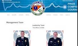 
							         Management Team - Washington County Johnson City EMS								  
							    