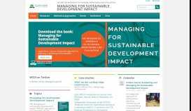 
							         Managing for Sustainable Development Impact |								  
							    