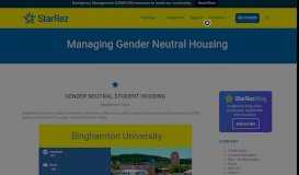 
							         Managing Gender Neutral Student Housing | Binghamton University								  
							    