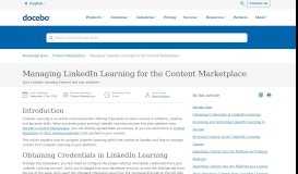 
							         Managing LinkedIn Learning for the Content Marketplace - Docebo								  
							    