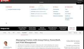 
							         Managing Printers with Group Policy, PowerShell, and Print ...								  
							    