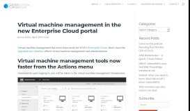 
							         Managing virtual machines in the new Enterprise Cloud portal | SCTG								  
							    