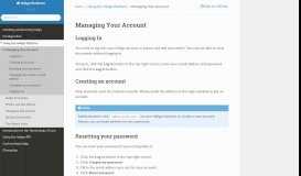 
							         Managing Your Account — Indigo Platform 6.0.0 documentation								  
							    