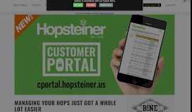 
							         Managing Your Hops Just Got a Whole Lot Easier | Hopsteiner								  
							    