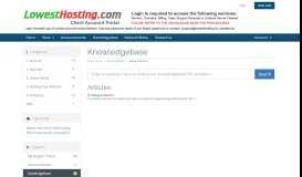 
							         Managing Your Lowest Hosting Supplied Domains - Knowledgebase ...								  
							    
