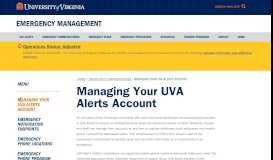 
							         Managing Your UVA Alerts Account | Emergency ...								  
							    