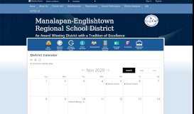 
							         Manalapan-Englishtown Regional School District / Calendar								  
							    