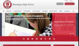 
							         Manalapan High School / Homepage								  
							    
