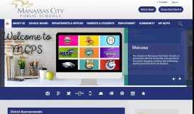 
							         Manassas City Public Schools / Homepage								  
							    