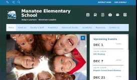 
							         Manatee Elementary / Homepage - Collier County Public Schools								  
							    