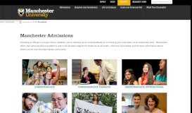 
							         Manchester Admissions | Manchester University								  
							    