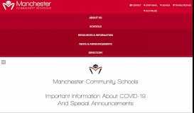 
							         Manchester Community Schools								  
							    